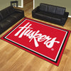 University of Nebraska Script 8ft. x 10 ft. Plush Area Rug