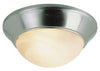 Bel Air Lighting Athena 6 in. H X 12 in. W X 12 in. L Brushed Nickel Silver Ceiling Fixture