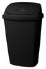 Sterilite 13.2 gal Black Plastic SwingTop Locking Wastebasket (Pack of 4)