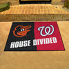 MLB House Divided - Orioles / Nationals House Divided Rug