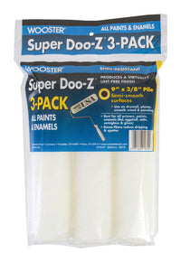 Wooster Super Doo-Z Fabric 9 in. W X 3/8 in. Paint Roller Cover 3 pk