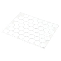 Prime Line Textured Plastic White Round Self-Adhesive Screw Hole Cover 9/16 Dia. x 0.3 L in.