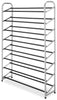 Whitmor 34.80 in. H X 10 in. W X 2.80 in. L Metal Floor Shoe Rack