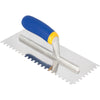 QEP 11 in. W X 4-1/2 in. L Stainless Steel Square Notched Trowel