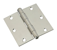 National Hardware 3.5 in. L Silver Door Hinge 1 pk