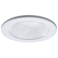 Halo E-Series Matte White 4 in. W Plastic Shower Lens/Trim