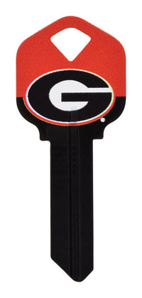 Hillman NCAA University of Georgia House/Office Key Blank 66 KW1 Single  For Kwikset Locks (Pack of 6).