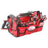 Olympia Tools 9.49 in. W X 10.63 in. H Canvas Tool Bag 20 pocket Black/Red 1 pc