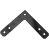 National Hardware 12 in. H X 2.5 in. W X 0.188 in. D Black Steel Flat Corner Plate