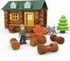 Lincoln Logs America's National Toy On The Trail Toy Multicolored 60 pc