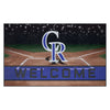 MLB - Colorado Rockies Rubber Door Mat - 18in. x 30in.