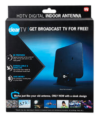 ClearTV Black Cable Connector Indoor HDTV Digital Antenna