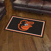 MLB - Baltimore Orioles 3ft. x 5ft. Plush Area Rug