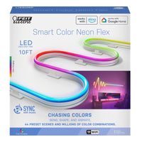 Feit 10 ft. L Color Changing Plug-In LED Rope Lights 1 pk