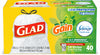 Glad Gain 13 gal Fresh Scent Trash Bags Drawstring 40 pk 0.78 mil