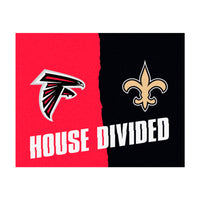 NFL House Divided - Falcons / Saints House Divided Rug