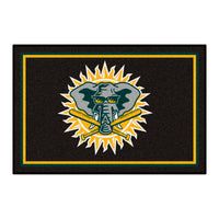 MLB - Oakland Athletics Retro Collection 4ft. x 6ft. Plush Area Rug - (2000)