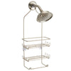 iDesign Milo 21-1/4 in. H X 4-1/2 in. W X 9 in. L Satin Silver Shower Caddy - Deal of The Week