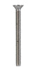 Hillman No. 6-32 X 1-1/2 in. L Phillips Flat Head Stainless Steel Machine Screws 100 pk