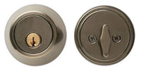 Home Plus Antique Brass Brass Single Cylinder Deadbolt