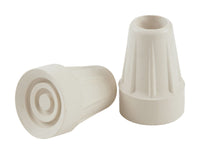 Shepherd Rubber Crutch/Cane Tip White Round 3/4 in. W x 7/8 in. L 2 pk (Pack of 6)