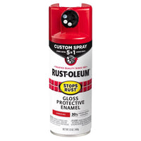 Rust-Oleum Stops Rust Custom Spray 5-in-1 Gloss Sunrise Red Spray Paint 12 oz (Pack of 6)