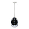 Korky Beehive Max Hideaway Black/White Rubber Toilet Plunger 6 Dia. in. with 15 in. Holder