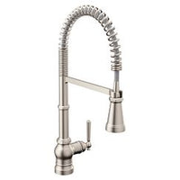 Spot resist stainless one-handle high arc pulldown kitchen faucet