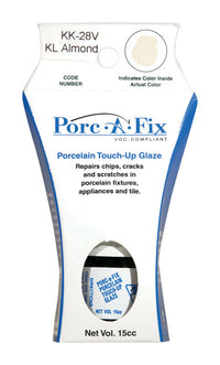 Porc-A-Fix Almond Porcelain Sheen Low VOC Touch-Up Glaze 15 cc Container