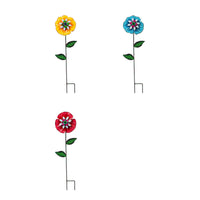 Meadow Creek Assorted Iron 28.54 in. H Flower Outdoor Garden Stake (Pack of 12)