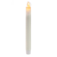 Matchless Darice Ivory Unscented Scent Taper Flameless Flickering Candle 8.5 in. H x 1 in. Dia.