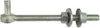 National Hardware Zinc-Plated Silver Steel 8 in. L Bolt Hook 150 lb 1 pk