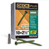 Deck Plus No. 10  x 2-1/2 in. L Star Flat Head Exterior Deck Screws 1 lb.