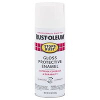 Rustoleum Stops Rust 250702 12 Oz White Gloss Stops Rust® Protective Enamel Spray Paint (Pack of 6)