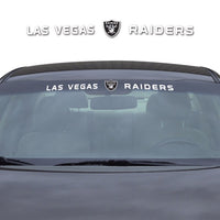 NFL - Las Vegas Raiders Sun Stripe Windshield Decal 3.25 in. x 34 in.