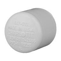 Charlotte Pipe Schedule 40 PVC Cap 1 in. Dia. 450 psi (Pack of 25)