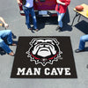 University of Georgia Black Man Cave Rug - 5ft. x 6ft.