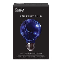 Feit G25 E26 (Medium) LED Bulb Daylight 1 Watt Equivalence 1 pk