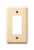 Amerelle Contemporary Unfinished Beige 1 gang Wood Rocker Wall Plate 1 pk