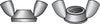 Hillman 10/24 in. Zinc-Plated Steel SAE Wing Nut 100 pk