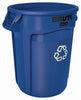 Rubbermaid BRUTE 32 gal. Resin Recycling Bin (Pack of 6)