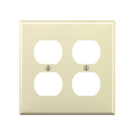 Leviton Light Almond 2 gang Nylon Duplex Wall Plate 1 pk