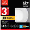 Globe Electric Designer Luminaire Series Frost White 3 in. W Metal LED Canless Recessed Downlight 6