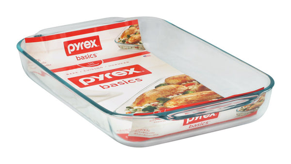 Pyrex Basics Bakeware, Glass, 2 qt