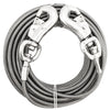 PDQ Silver Tie-Out Vinyl Coated Cable Dog Tie Out X-Large