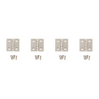 National Hardware 1 in. L Satin Nickel Door Hinge 4 pk