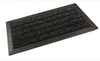 GrassWorx Clean Machine 34 in. L X 18 in. W Black Polyethylene/Rubber Door Mat