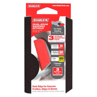 Diablo 4 in. L X 2-1/2 in. W X 1 in. Assorted Grit Assorted Dual Edge Sanding Sponge