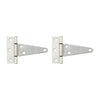 National Hardware 4 in. L Galvanized Silver Steel Heavy Duty T Hinge 2 pk