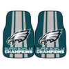 NFL - Philadelphia Eagles Super Bowl Champions Carpet Car Mat Set - 2 Pieces